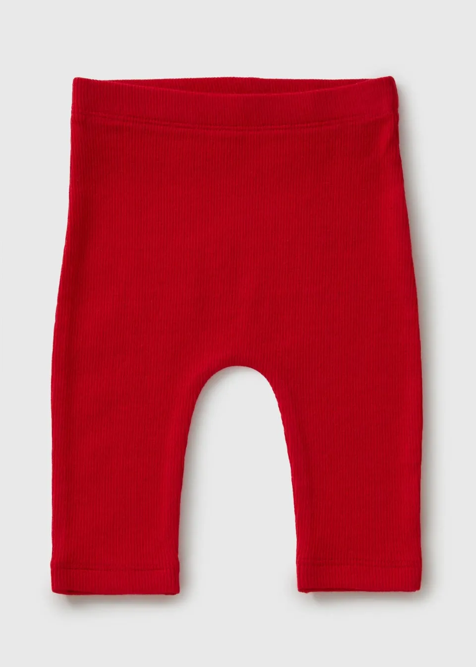 Baby Red Ribbed Leggings (Newborn-23mths)