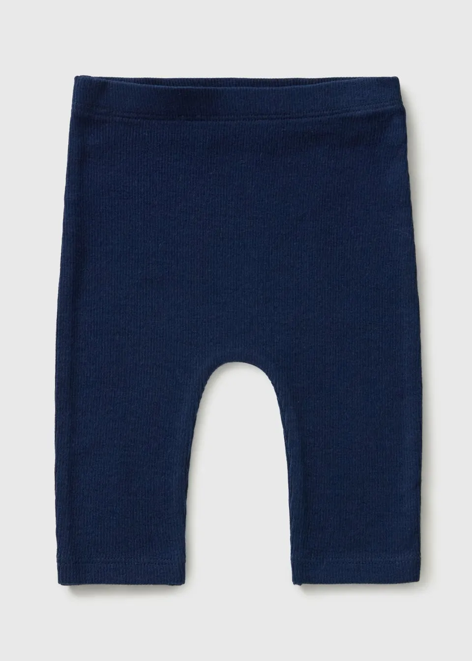 Baby Navy Ribbed Leggings (Newborn-23mths)