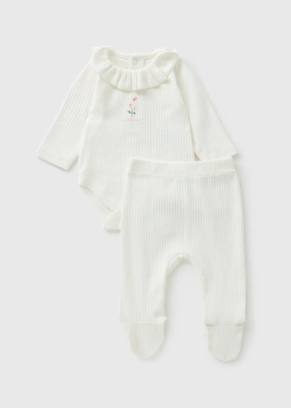 Baby Cream Frill Set (Newborn–18mths)
