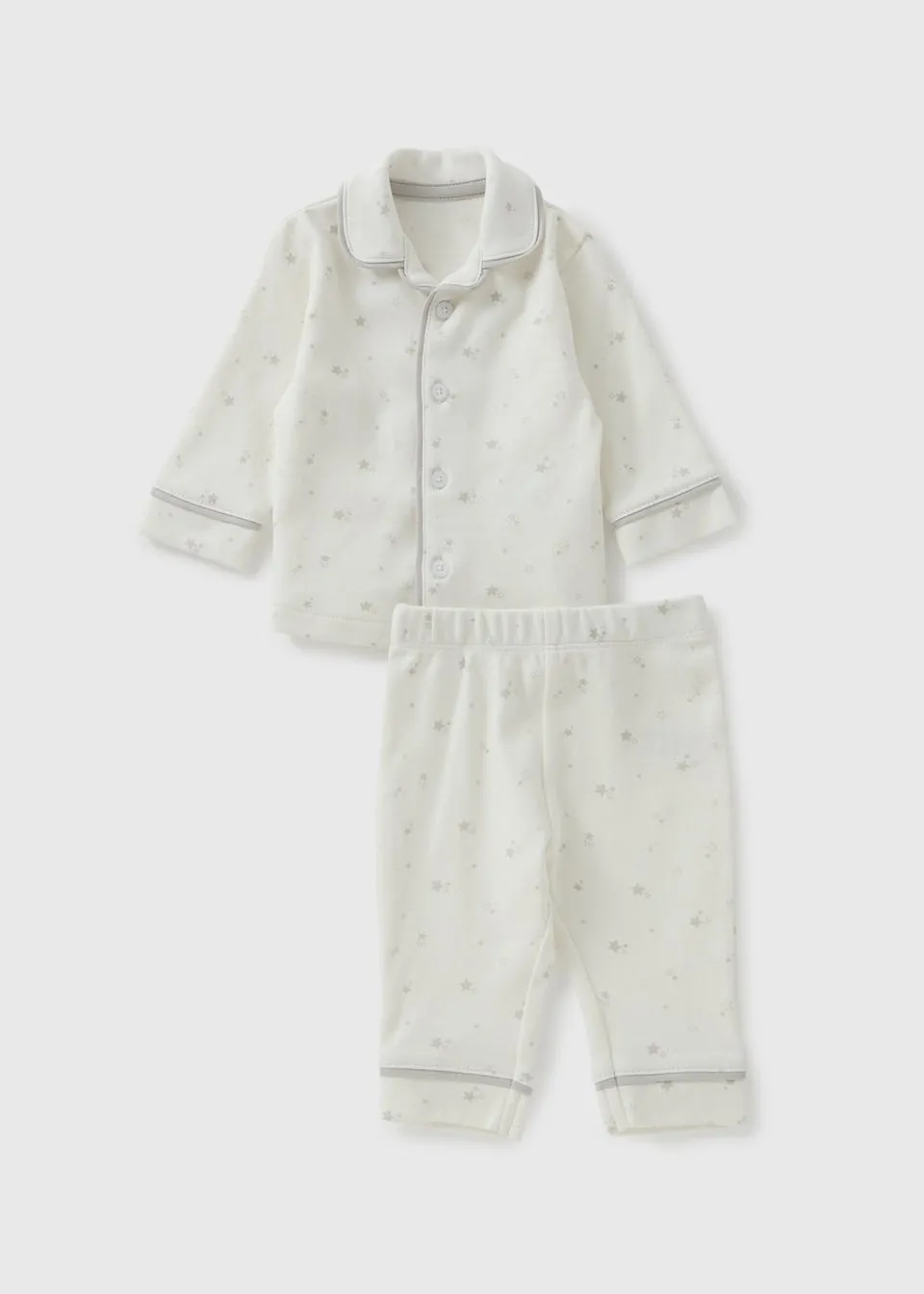 Baby Grey Star Pyjama Set (Newborn-23mths)