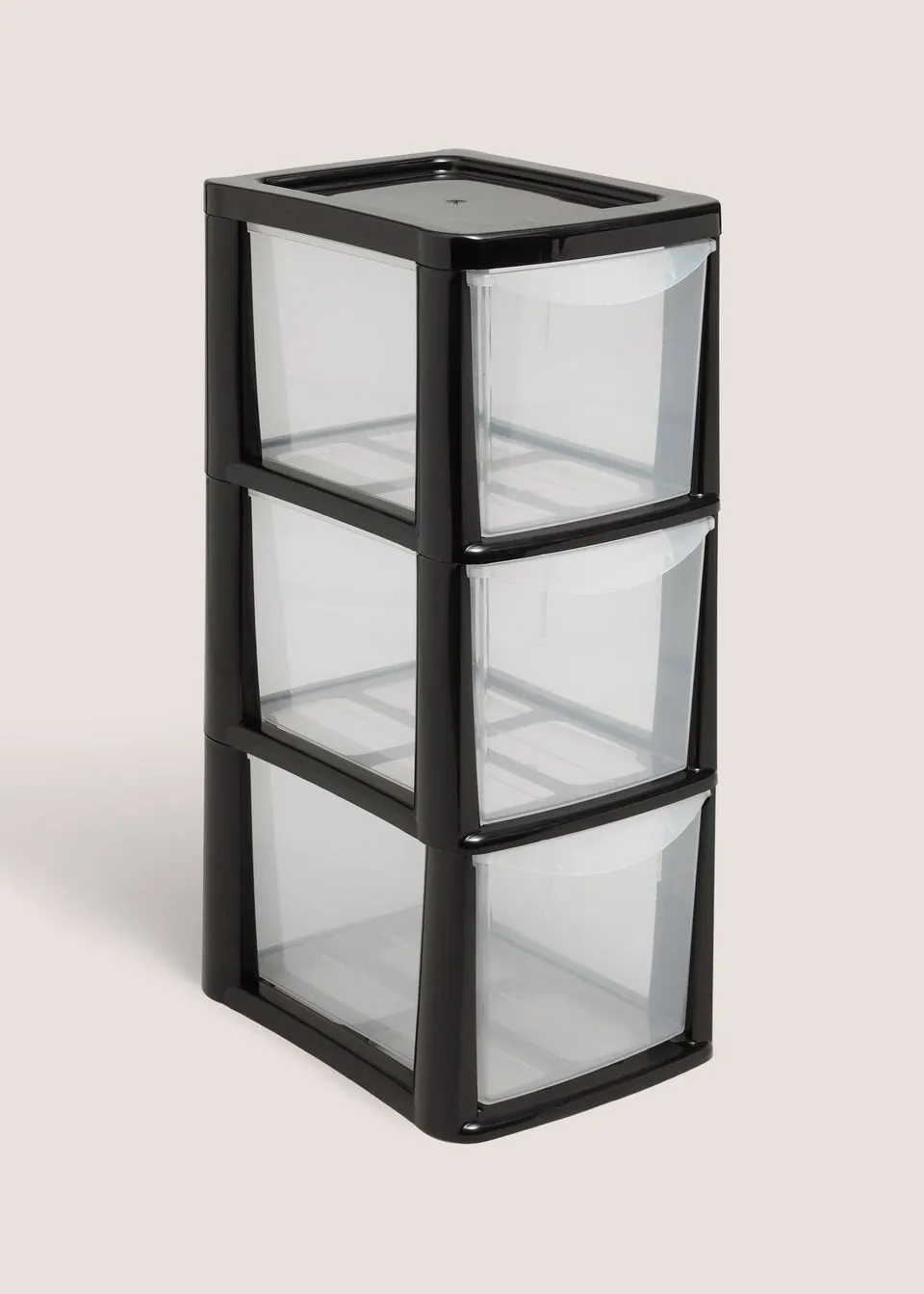 Black Small Drawer Tower