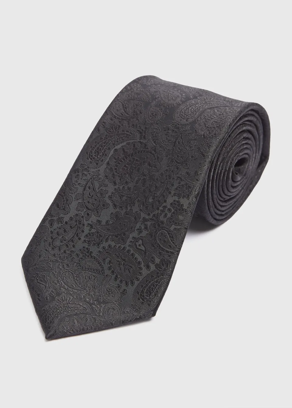 Taylor & Wright Black Paisley Tie