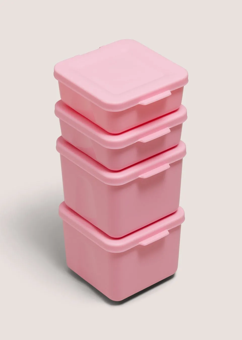 4 Pack Pink Snack Pots