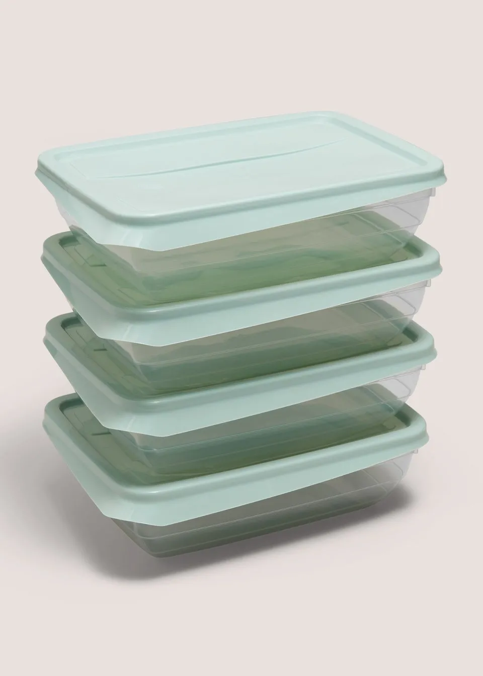 4 Pack Green Food Containers