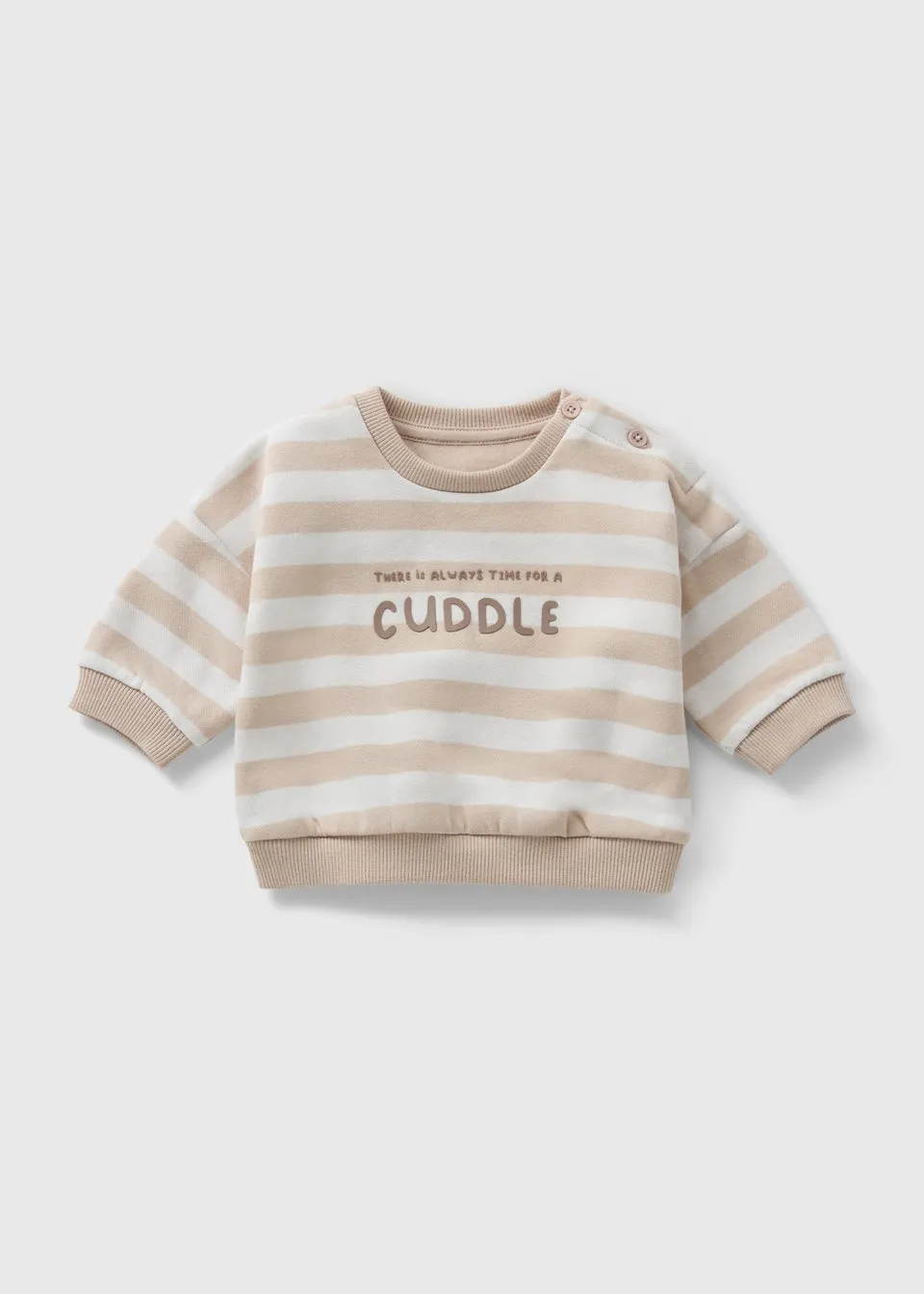 Baby Stone Stripe Cuddle Sweatshirt (Newborn-23mths)