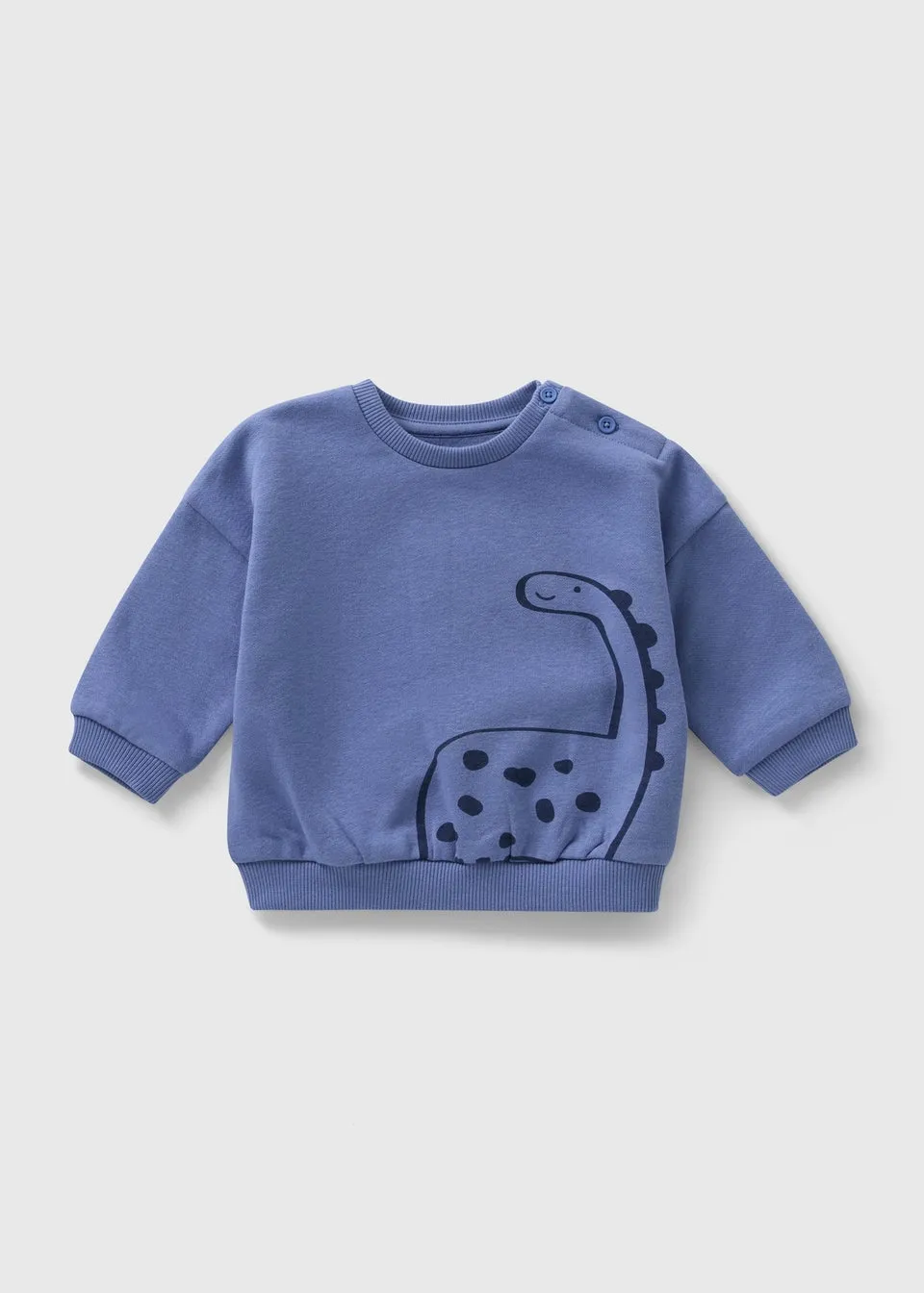 Baby Blue Dino Sweatshirt (Newborn-23mths)