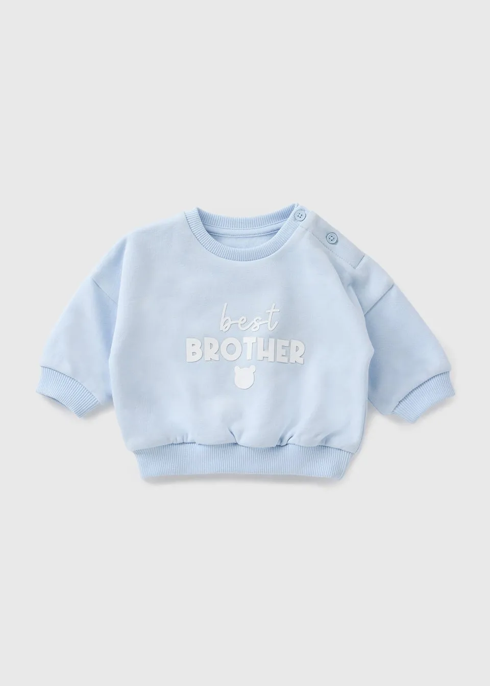Baby Blue Best Brother Sweatshirt (Newborn-23mths)