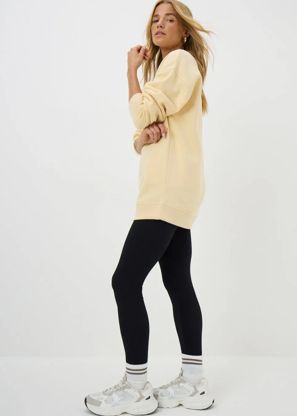Yellow Longline Sweatshirt