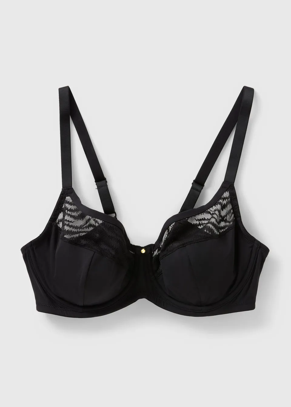DD+ Black Zebra Lace Bra