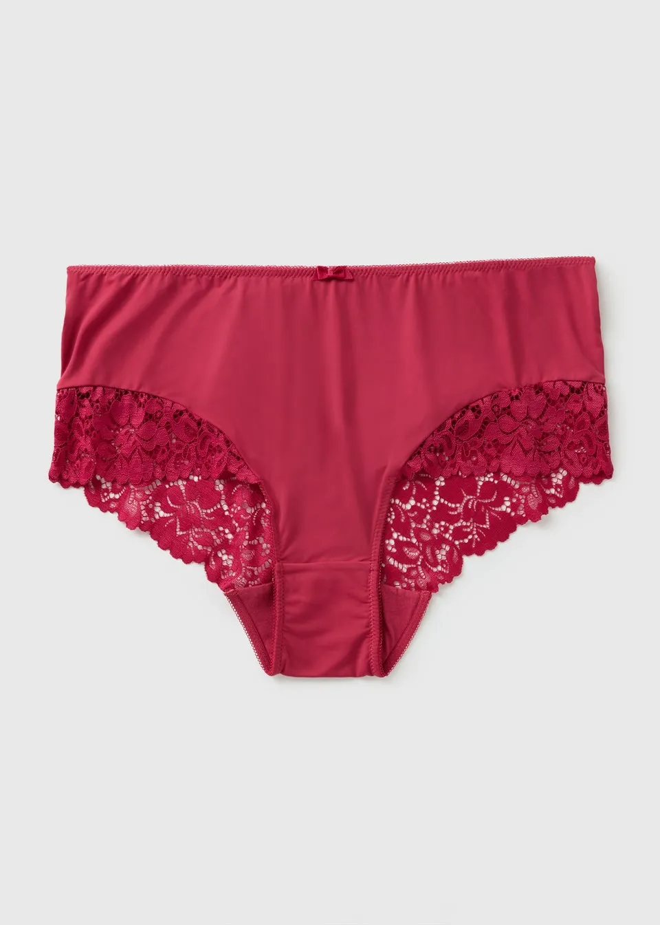 Burgundy Lace Midi Knickers