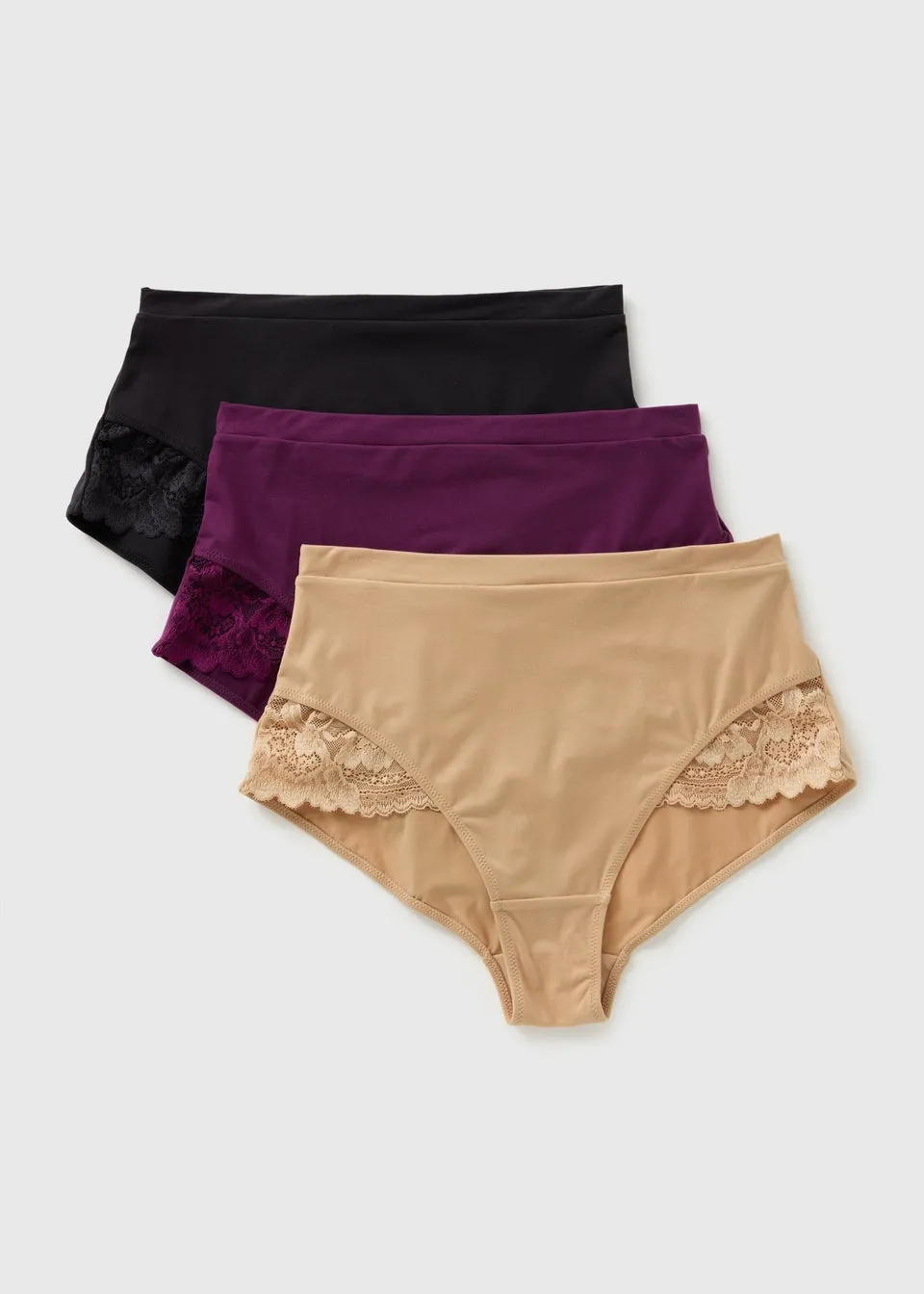 3 Pack Comfort Luxe Supersoft Multicoloured Full Briefs