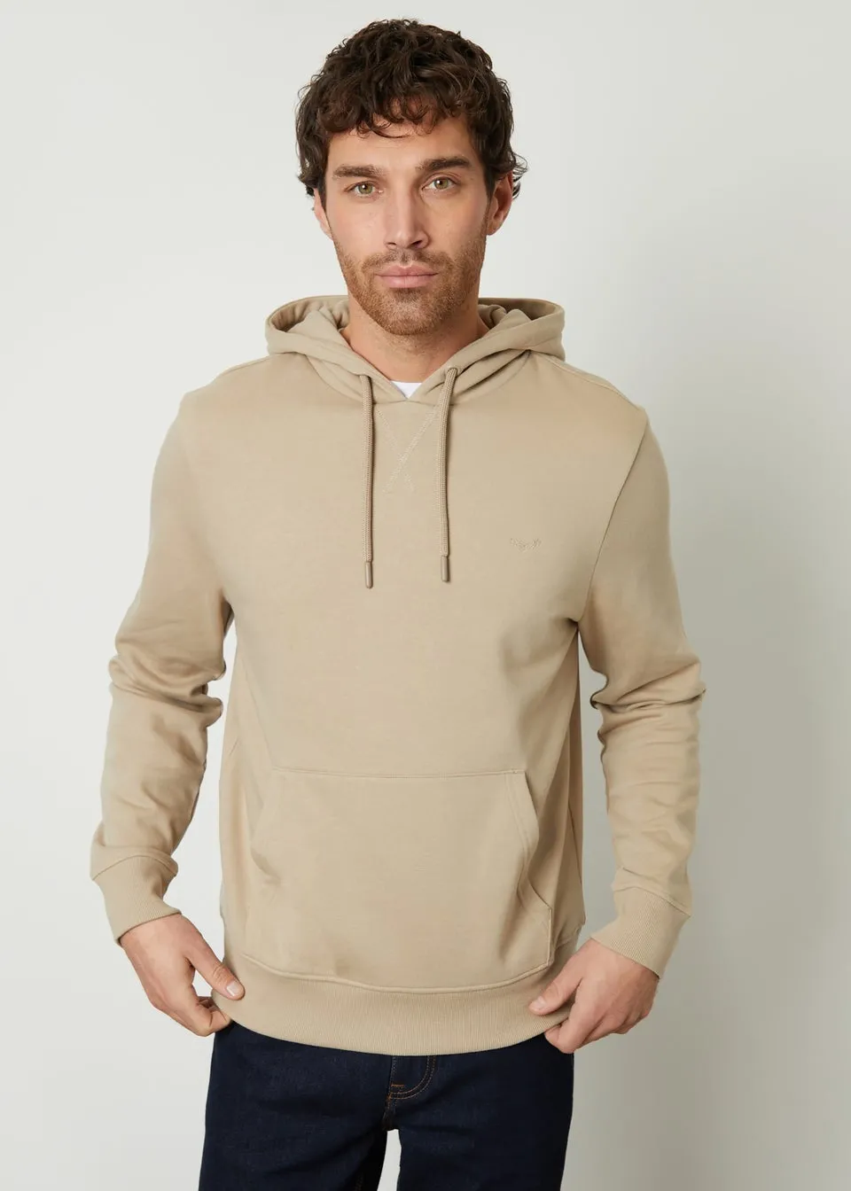 Threadbare Stone Cotton Blend Clementine Hoodie