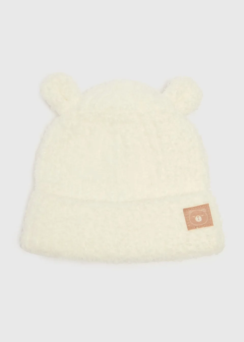 Baby Cream Fluffy Beanie (Newborn-24mths)