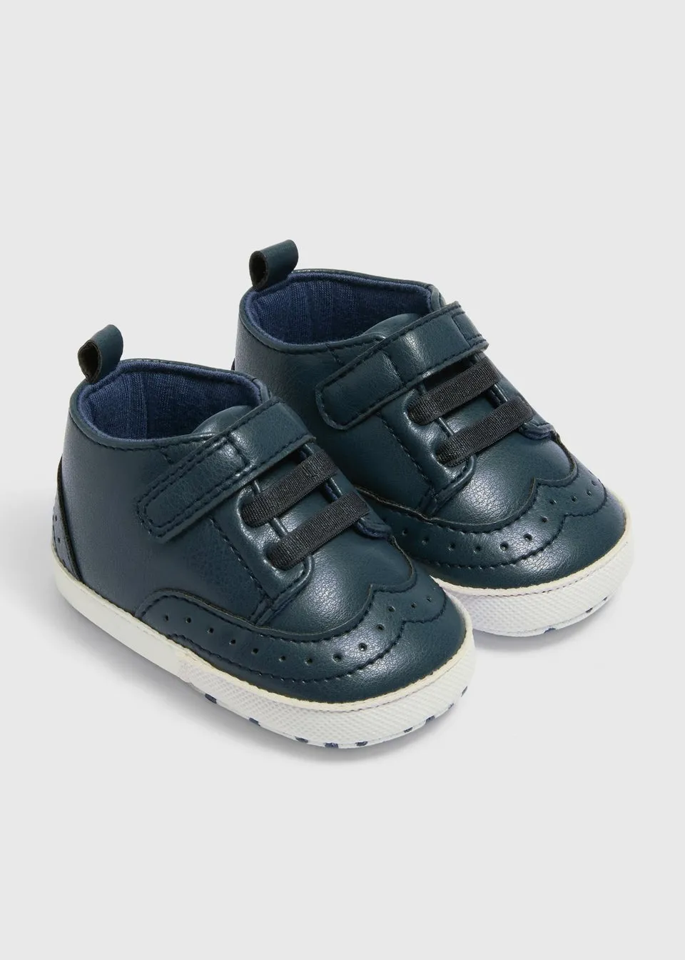 Baby Navy Brogue Shoes (Newborn-18mths)
