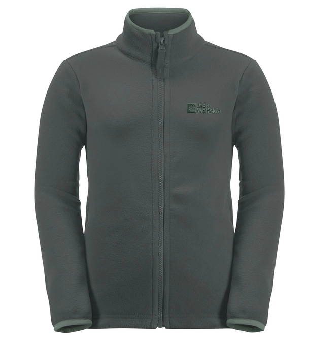 Zip Sweatshirt Jack Wolfskin Kids Taunus Jacket Slate Green