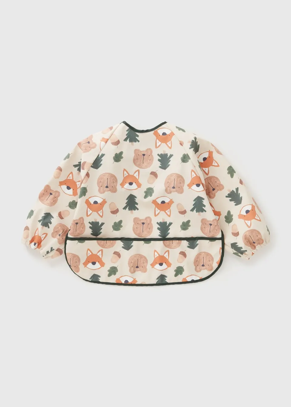 Baby Green Forest Coverall Bib