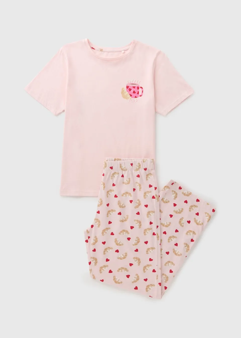 Pink Coffee Club Pyjama Set
