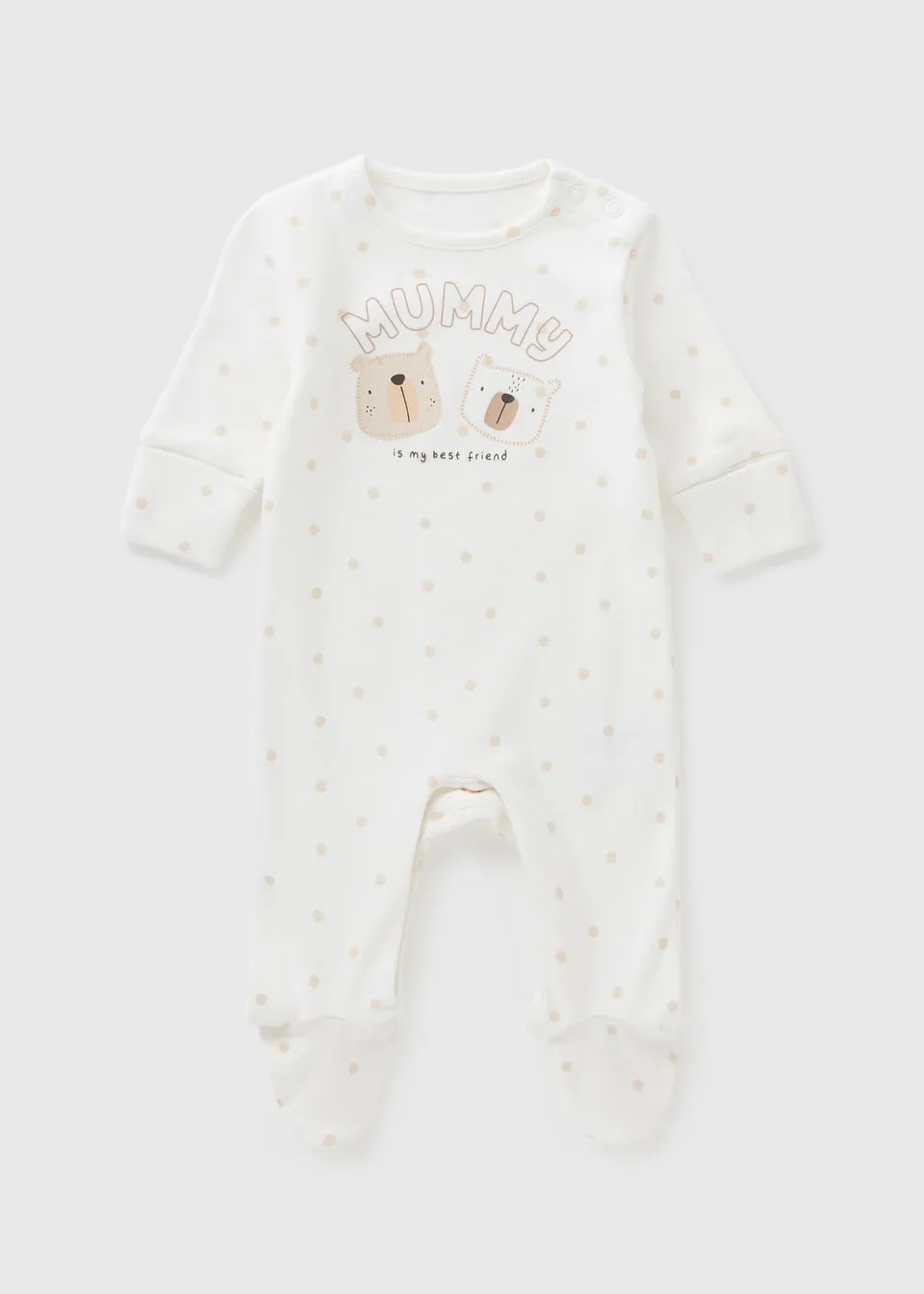 Baby Mummy Bear Sleepsuit (Newborn–18mths)