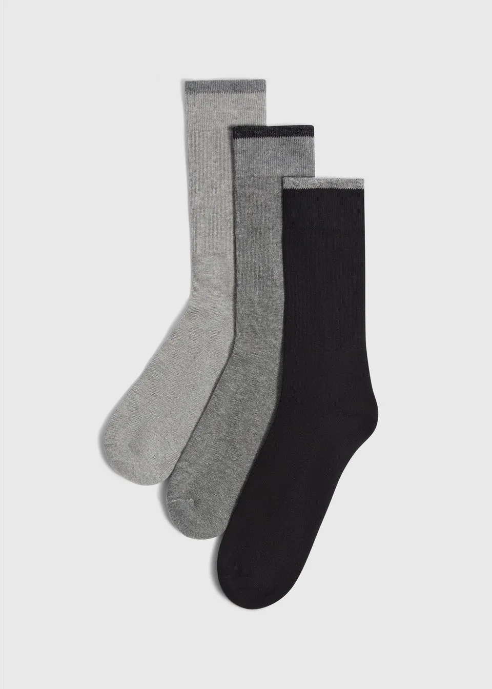 3 Pack Grey Thermal Socks