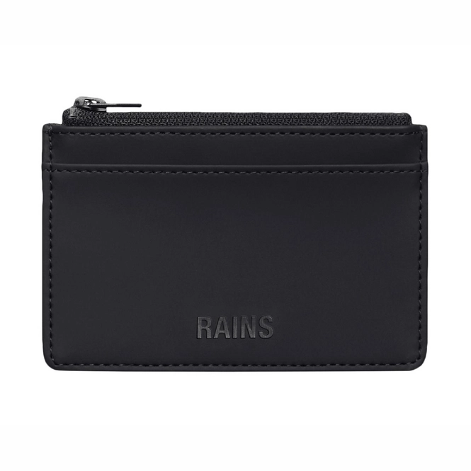 Wallet Rains Unisex Zip Wallet Black