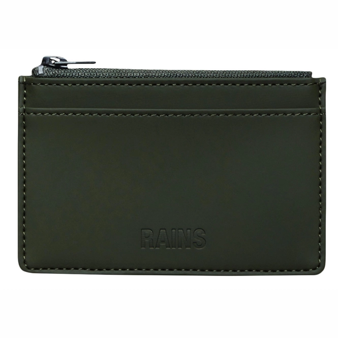 Wallet Rains Unisex Zip Wallet Green