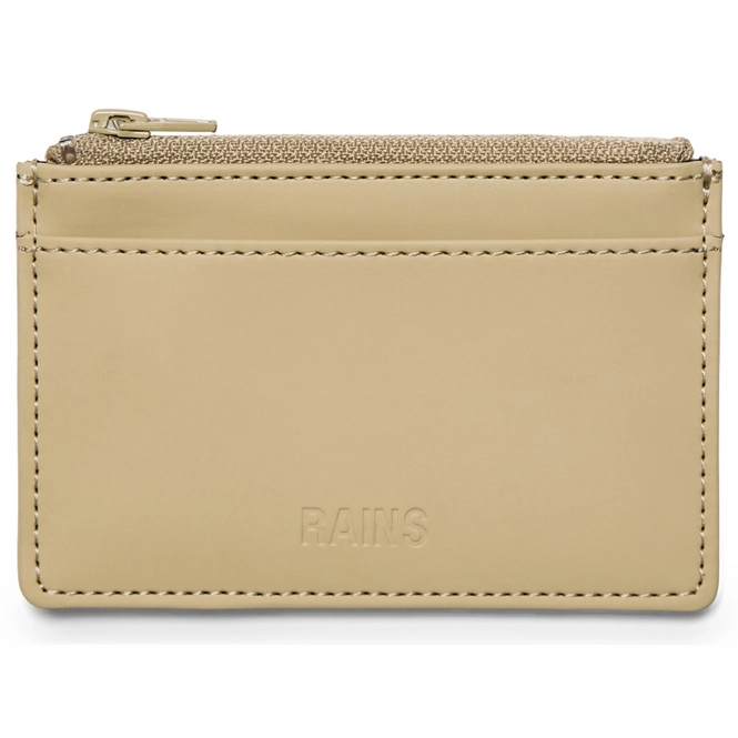 Wallet Rains Unisex Zip Wallet Sand