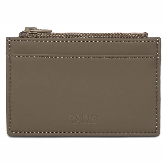 Wallet Rains Unisex Zip Wallet Wood