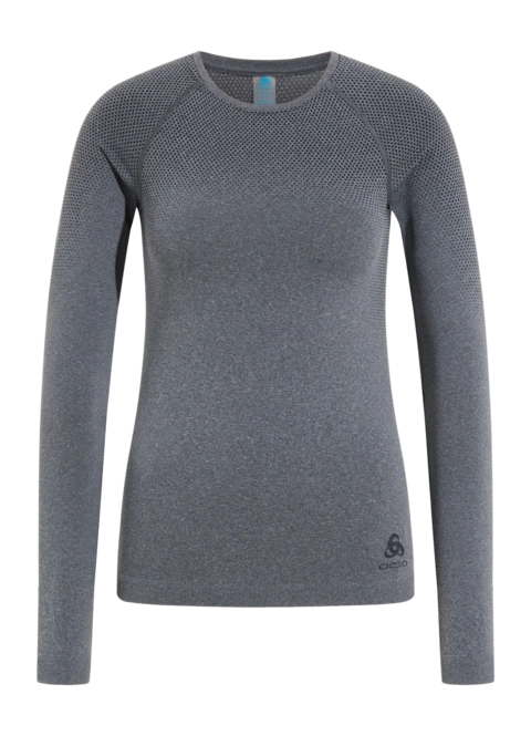 Undershirt Odlo Women Bl Top Crew Neck L/S Performance Light Eco Grey Melange