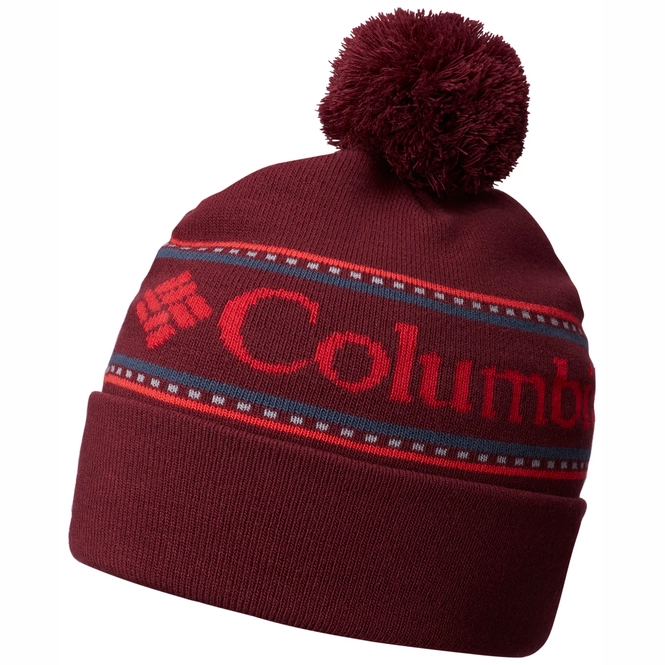 Beanie Columbia Women CSC Logo Rich Wine