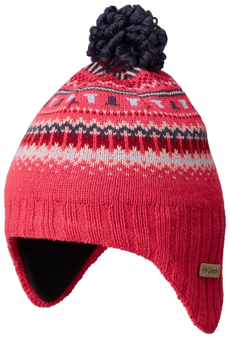 Beanie Columbia Youth Winter Worn II Peruvian CactusPink Fairisle