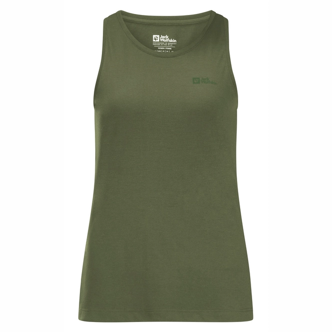 Tank Top Jack Wolfskin Women Relief Vest Top Greenwood