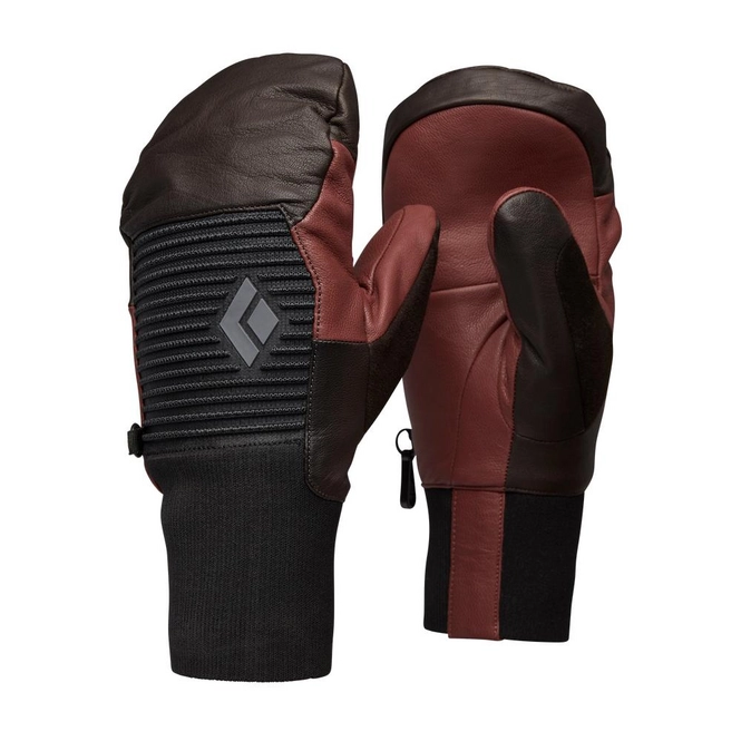 Mittens Black Diamond Session Knit Cafe Brown Mulled Cider