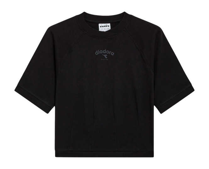 T-Shirt Diadora Women's SS Athletic Logo Black '24