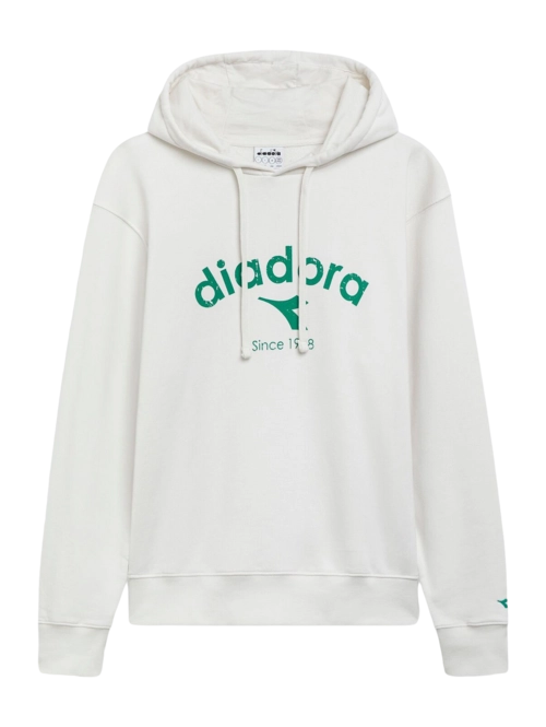 Hoodie Diadora Unisex Athletic Logo White Milk '24