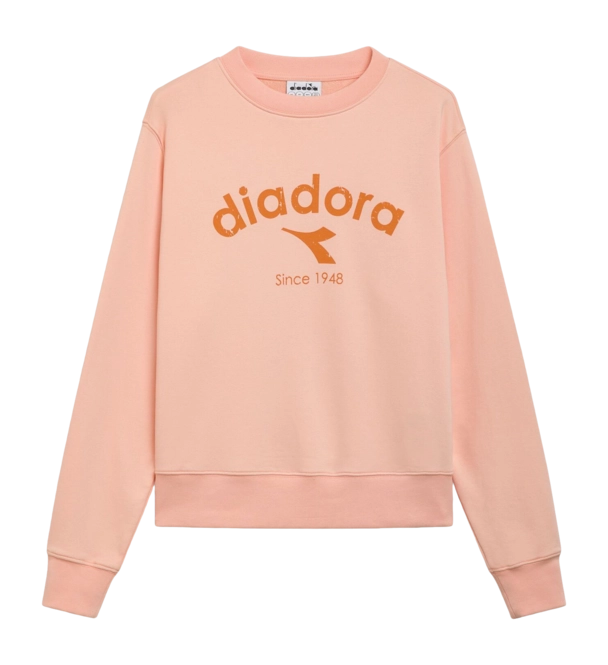 Sweatshirt Diadora Unisex Athletic Logo Peach Parfait '24