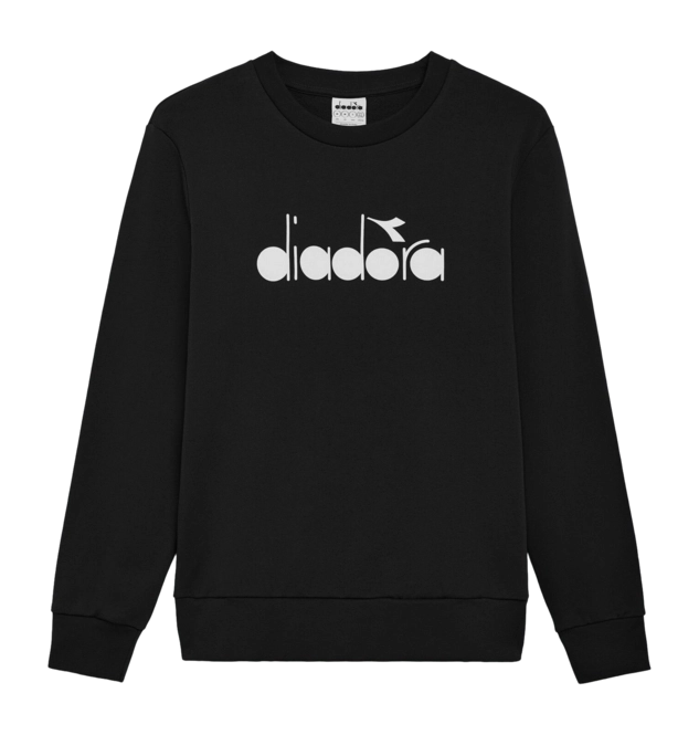 Jumper Diadora Unisex Crew Logo Black