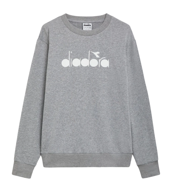 Jumper Diadora Unisex Crew Logo High Rise Melange