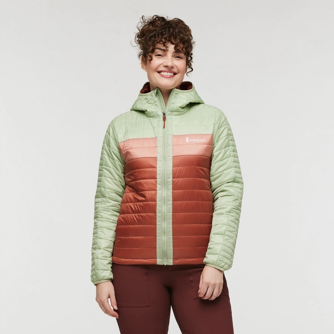 Jacket Cotopaxi Women Capa Insulated Hooded Jacket Green Tea/Faded Brick