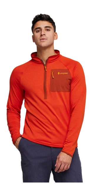 Long Sleeve T-Shirt Cotopaxi Men Otero Fleece Halfzip Pullover Canyon