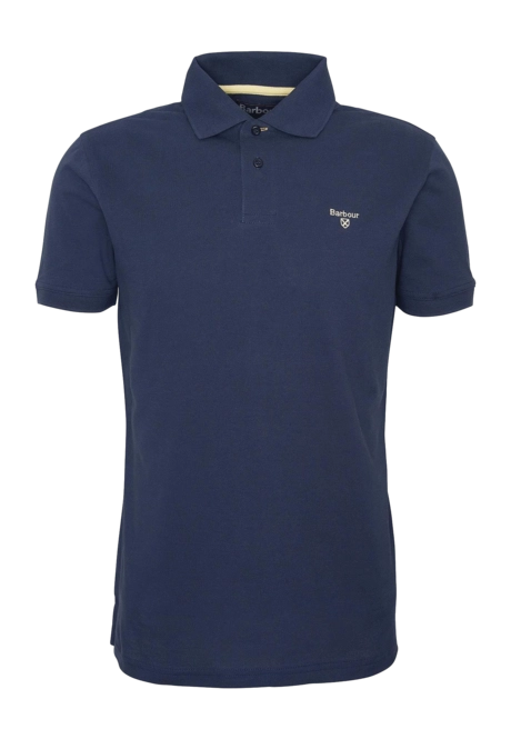 Polo Shirt Barbour Men Lightweight Sports Navy