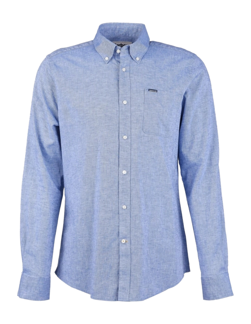 Shirt Barbour Men Nelson Tailored Shirt Blue