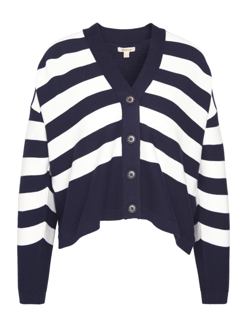 Cardigan Barbour Women Mariner Knitted Cardigan Navy Stripe