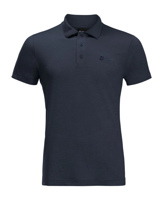 Polo Shirt Jack Wolfskin Men Travel Polo Shirt Night Blue '24