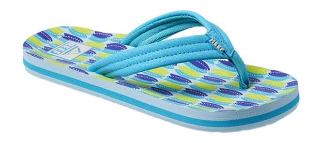 Flip Flops Reef Kids Ahi Blue Fish