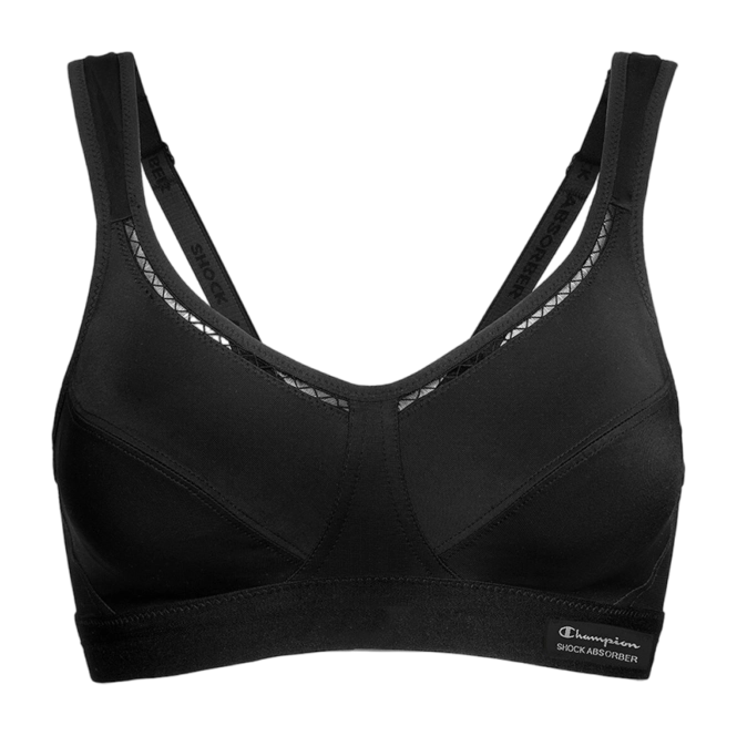 Sports Bra Shock Absorber Champion Women Active Classic Support Black