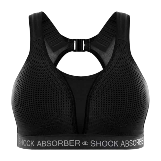 Sports Bra Shock Absorber Champion Women Ultimate Run Bra Padded Black