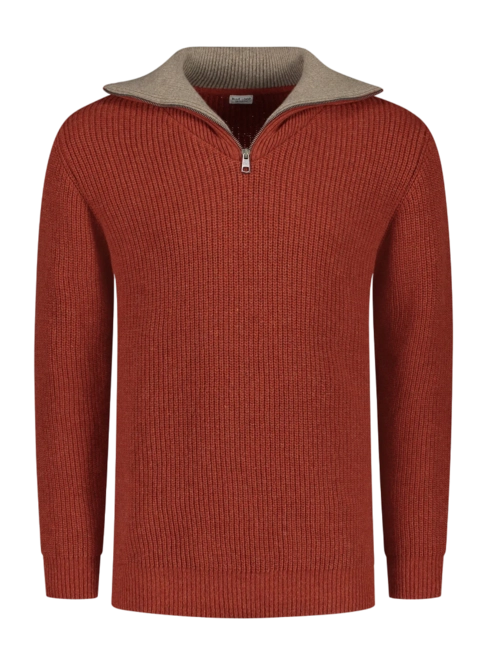 Sweater Blue Men Essential Nautic Sweater Brown