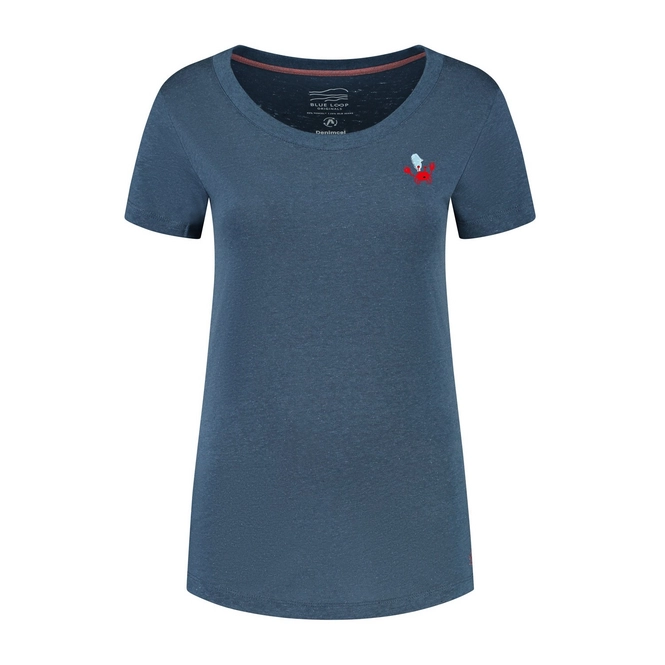 T-shirt Blue Loop Women Denimcel Oh Crab Indigo '24