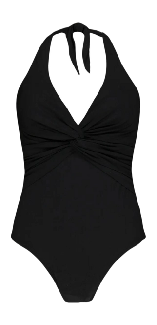 Swimsuit Barts Women Solid Halter Shaping One Piece Black