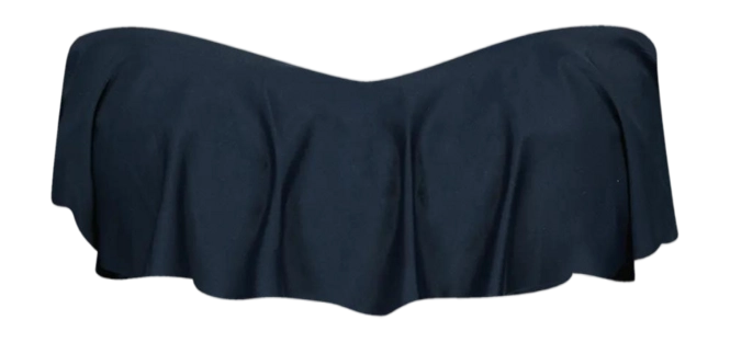 Bikini Top Barts Women Kelli Ruffle Bandeau Navy